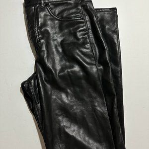 Express Faux Leather Pants Black Size 0